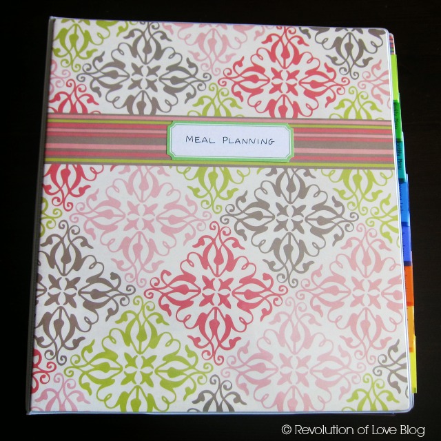 Revolution of Love Blog - planner_meal_2