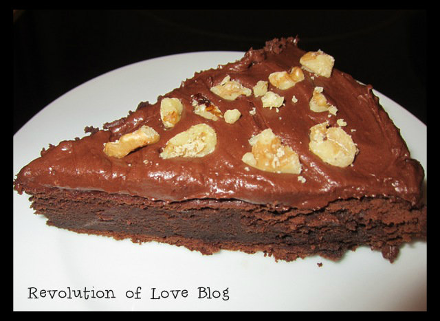 Revolution of Love Blog - Chocolate Cake Brownie - choc_cake_3W